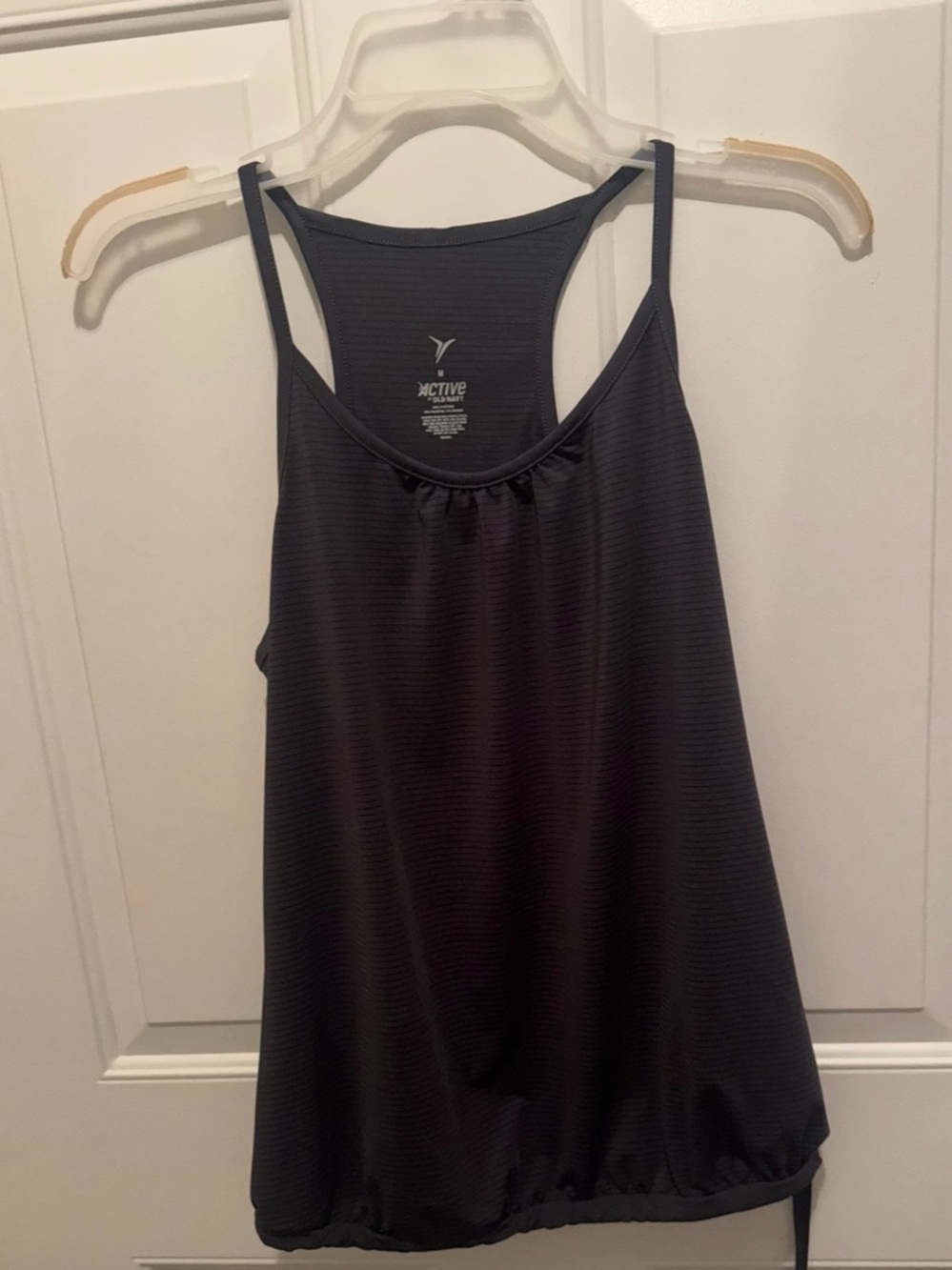 Old Navy Women's Charcoal Double-Strap Athletic Tank
